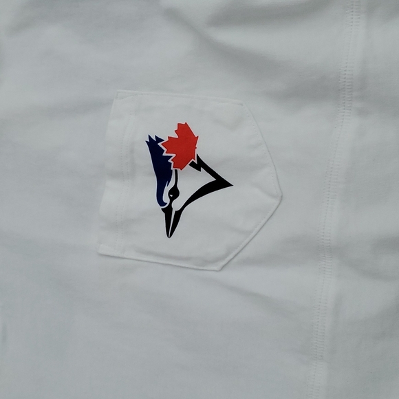 NWOT Victoria Secret Pink Blue Jays L/S Shirt - Picture 8 of 8